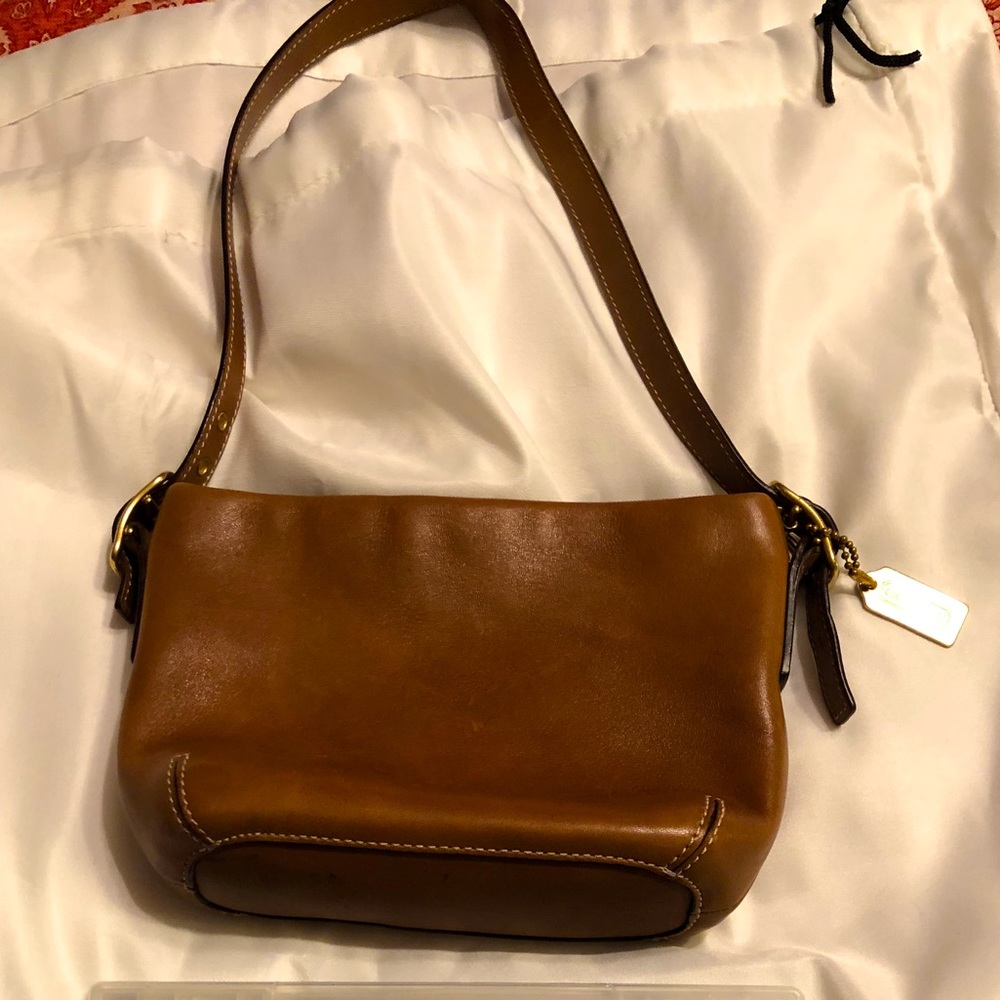 Coach tan mini bag